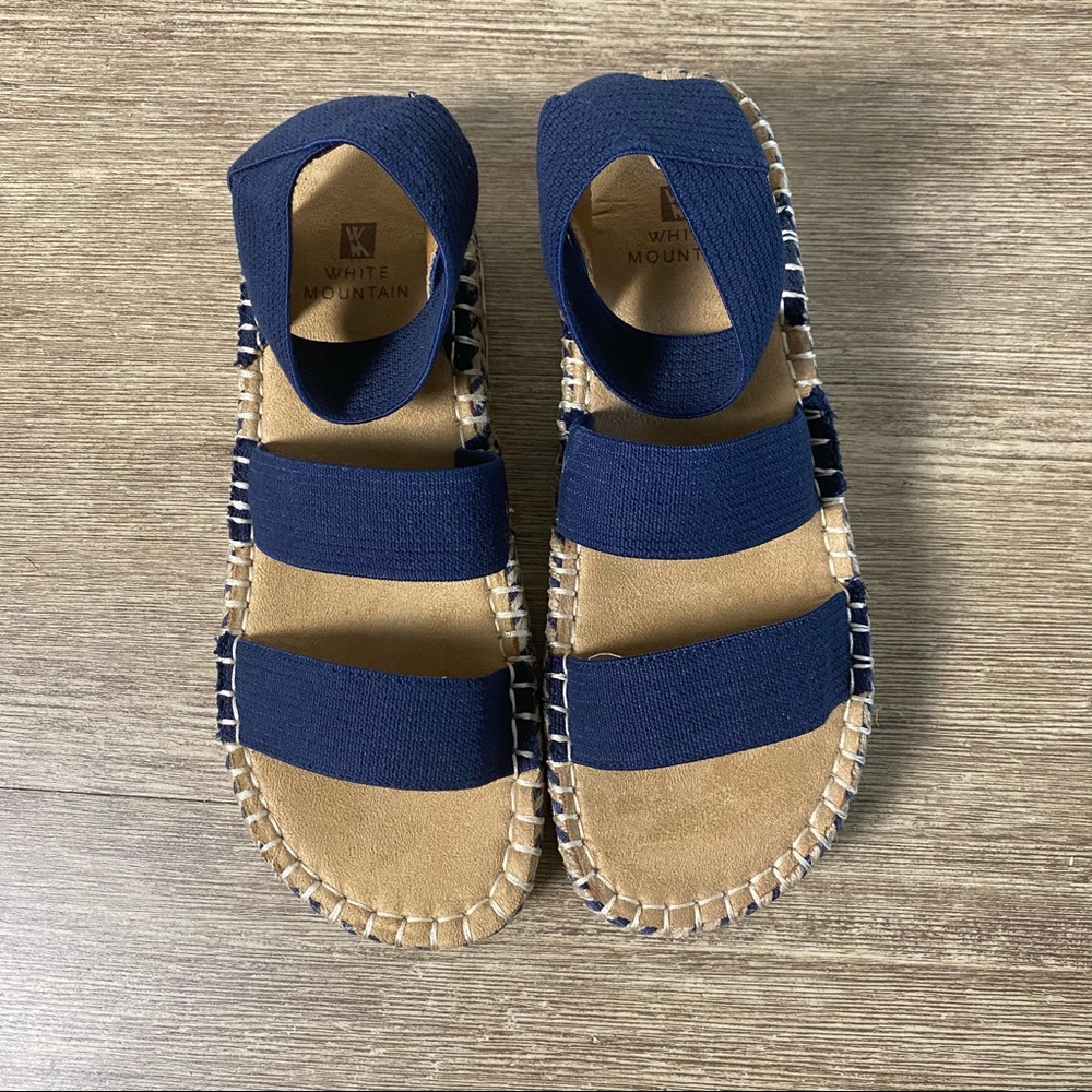 White Mountain Kolton Navy Sandals - Picture 4 of 5